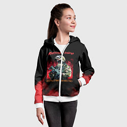 Толстовка на молнии детская Внутренние войска, цвет: 3D-белый — фото 2