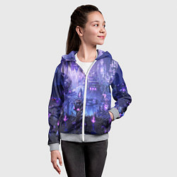 Толстовка на молнии детская HEROES, цвет: 3D-меланж — фото 2