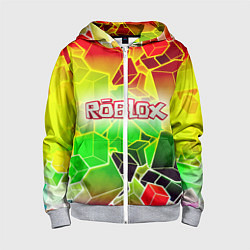 Толстовка на молнии детская Роблокс, цвет: 3D-меланж