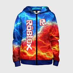 Толстовка на молнии детская ROBLOX, цвет: 3D-синий