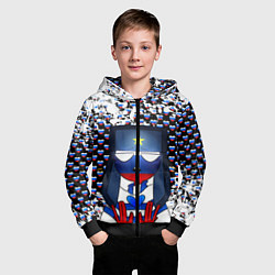 Толстовка на молнии детская CountryHumans, цвет: 3D-черный — фото 2