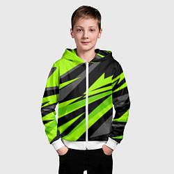 Толстовка на молнии детская Форма для фитнеса, цвет: 3D-белый — фото 2