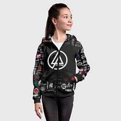 Толстовка на молнии детская LINKIN PARK, цвет: 3D-черный — фото 2