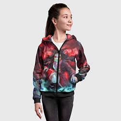 Толстовка на молнии детская KIMETSU NO YAIBA, цвет: 3D-черный — фото 2