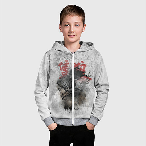 Детская толстовка на молнии SEKIRO SHADOW DIE TWICE / 3D-Меланж – фото 3