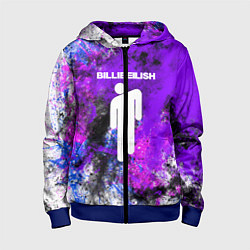 Толстовка на молнии детская BILLIE ELLISH, цвет: 3D-синий