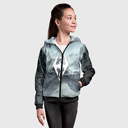 Толстовка на молнии детская THE ELDER SCROLLS, цвет: 3D-черный — фото 2