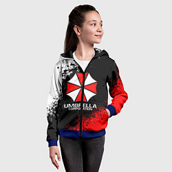 Толстовка на молнии детская RESIDENT EVIL UMBRELLA, цвет: 3D-синий — фото 2