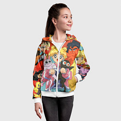 Толстовка на молнии детская СЕЙЛОР МУН, цвет: 3D-белый — фото 2