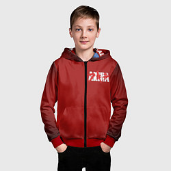 Толстовка на молнии детская Akira, цвет: 3D-красный — фото 2