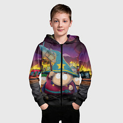 Толстовка на молнии детская ЮЖНЫЙ ПАРК, цвет: 3D-черный — фото 2