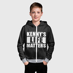 Толстовка на молнии детская KENNYS LIFE MATTERS, цвет: 3D-меланж — фото 2