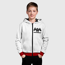Толстовка на молнии детская Marshmello Спина, цвет: 3D-красный — фото 2