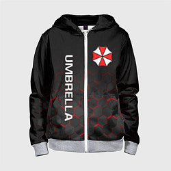 Толстовка на молнии детская UMBRELLA CORP, цвет: 3D-меланж