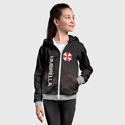Толстовка на молнии детская UMBRELLA CORP, цвет: 3D-меланж — фото 2