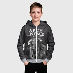 Толстовка на молнии детская Arch Enemy 79, цвет: 3D-меланж — фото 2