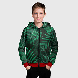 Толстовка на молнии детская Я из джунглей, цвет: 3D-красный — фото 2