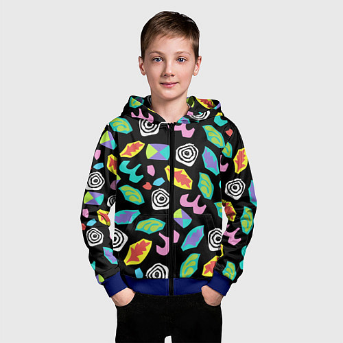 Детская толстовка на молнии STRANGER THINGS / 3D-Синий – фото 3