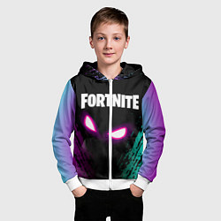 Толстовка на молнии детская FORTNITE, цвет: 3D-белый — фото 2