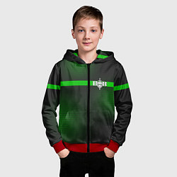 Толстовка на молнии детская Пограничные Войска, цвет: 3D-красный — фото 2