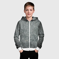 Толстовка на молнии детская Цинк, цвет: 3D-белый — фото 2