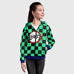 Толстовка на молнии детская KIMETSU NO YAIBA, цвет: 3D-синий — фото 2