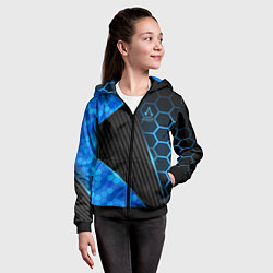 Толстовка на молнии детская Assassins Creed, цвет: 3D-черный — фото 2