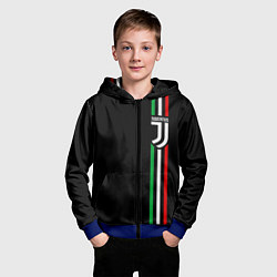 Толстовка на молнии детская JUVENTUS, цвет: 3D-синий — фото 2