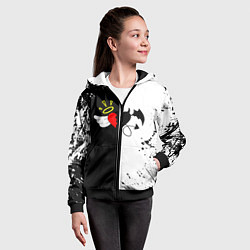 Толстовка на молнии детская Добро и зло, Payton Moormeier, цвет: 3D-черный — фото 2