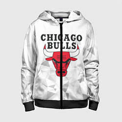 Толстовка на молнии детская CHICAGO BULLS, цвет: 3D-черный