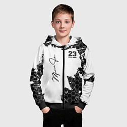 Толстовка на молнии детская Michael Jordan 23, цвет: 3D-черный — фото 2