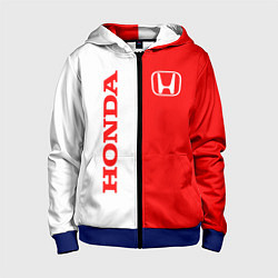 Толстовка на молнии детская HONDA, цвет: 3D-синий