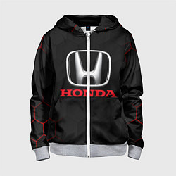 Толстовка на молнии детская HONDA, цвет: 3D-меланж