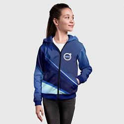 Толстовка на молнии детская VOLVO, цвет: 3D-синий — фото 2