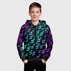 Толстовка на молнии детская JOJOS BIZARRE ADVENTURE, цвет: 3D-черный — фото 2