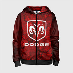 Толстовка на молнии детская DODGE, цвет: 3D-черный