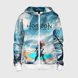 Толстовка на молнии детская HORIZON ZERO DAWN, цвет: 3D-белый