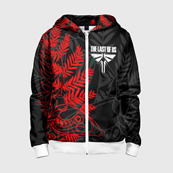 Толстовка на молнии детская THE LAST OF US 2, цвет: 3D-белый