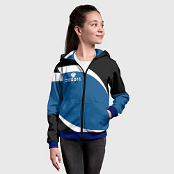 Толстовка на молнии детская Russia, цвет: 3D-синий — фото 2