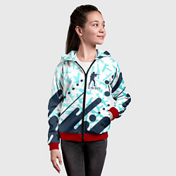 Толстовка на молнии детская CS GO КС ГО, цвет: 3D-красный — фото 2