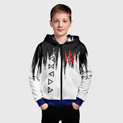 Толстовка на молнии детская The Witcher, цвет: 3D-синий — фото 2