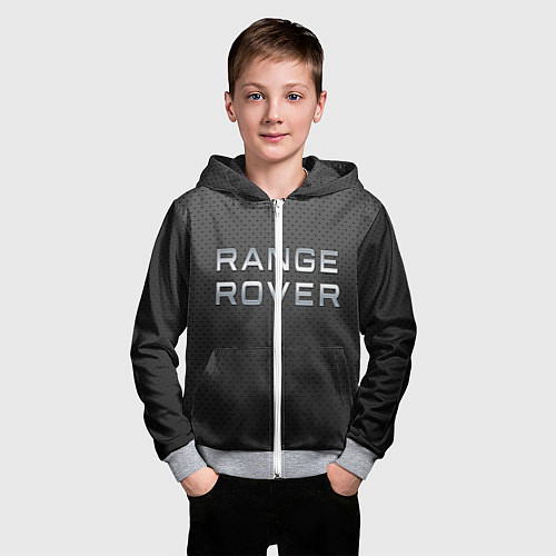 Детская толстовка на молнии Range rover / 3D-Меланж – фото 3