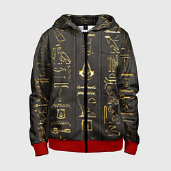 Толстовка на молнии детская ASSASSINS CREED:ORIGINS, цвет: 3D-красный