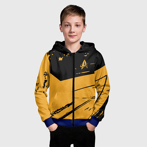 Детская толстовка на молнии Star Trek / 3D-Синий – фото 3