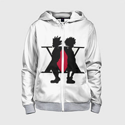 Толстовка на молнии детская Hunter x Hunter, цвет: 3D-меланж