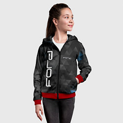 Толстовка на молнии детская FORD, цвет: 3D-красный — фото 2