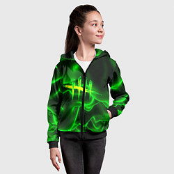 Толстовка на молнии детская DEAD BY DAYLIGHT, цвет: 3D-черный — фото 2