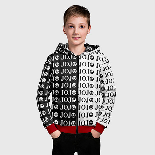 Детская толстовка на молнии JoJo Bizarre Adventure / 3D-Красный – фото 3