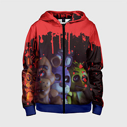 Толстовка на молнии детская Five Nights At Freddys, цвет: 3D-синий