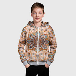 Толстовка на молнии детская Старый ковер, цвет: 3D-меланж — фото 2